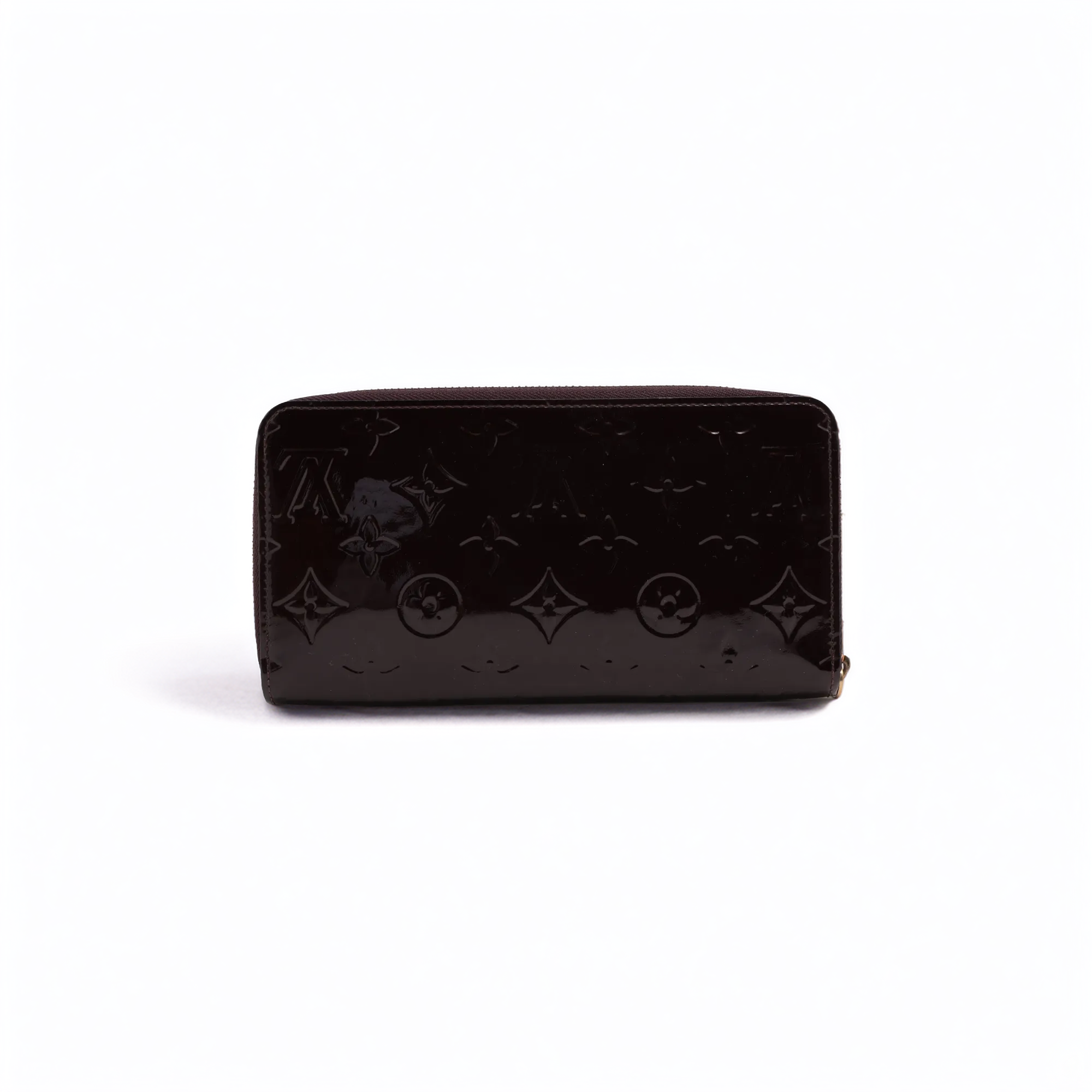 LOUIS VUITTON  Portefeuille en Cuir Vernis Amarante