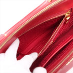 Prada – Galleria Double Zip medium en cuir Saffiano – Rouge – photo 10