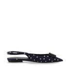 Saint Laurent – Slingback Anaïs à pois en cuir – Marine (T37) – photo 1