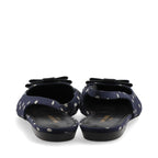 Saint Laurent – Slingback Anaïs à pois en cuir – Marine (T37) – photo 5