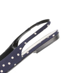 Saint Laurent – Slingback Anaïs à pois en cuir – Marine (T37) – photo 11