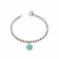 Tiffany & Co – Bracelet Return to Tiffany à billes & mini cœur émaillé – Argent 925 · Très Bon – photo 1