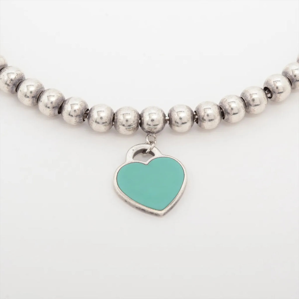 Tiffany & Co – Bracelet Return to Tiffany à billes & mini cœur émaillé – Argent 925 · Très Bon – photo 2