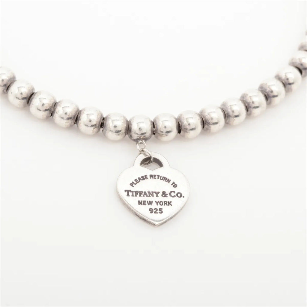 Tiffany & Co – Bracelet Return to Tiffany à billes & mini cœur émaillé – Argent 925 · Très Bon – photo 3