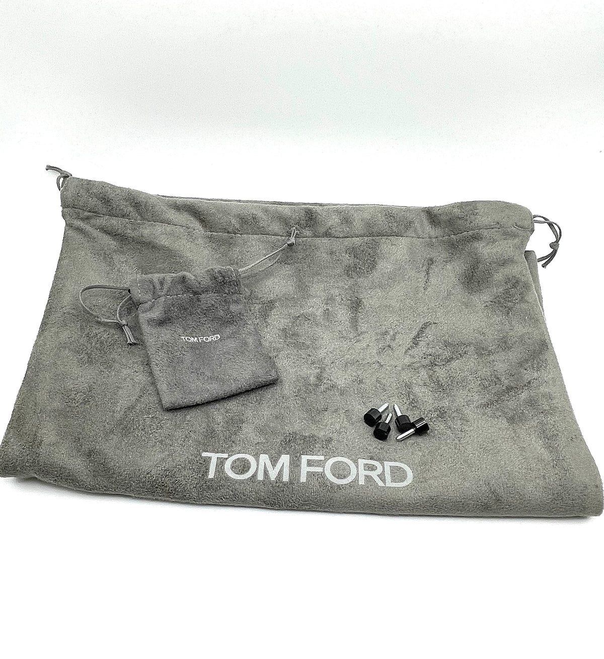 Tom Ford – Bottines Iconic Chain Cuir Noir 37,5 – dustbag Tom Ford et embouts de talon de rechange